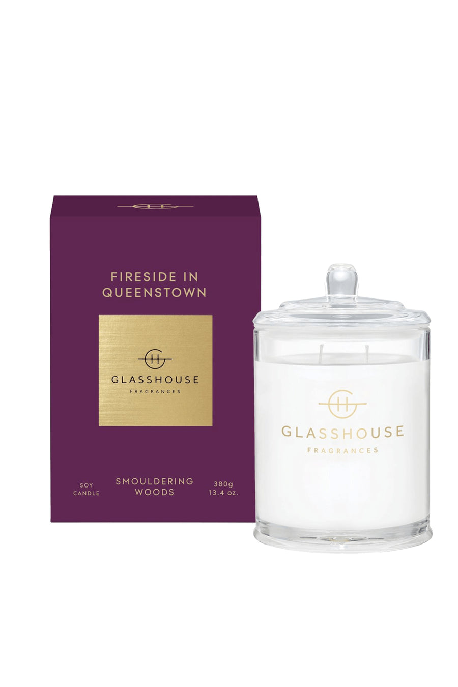 GLASSHOUSE FRAGRANCES Candle Fireside In Queenstown 380g - Life Pharmacy St Lukes