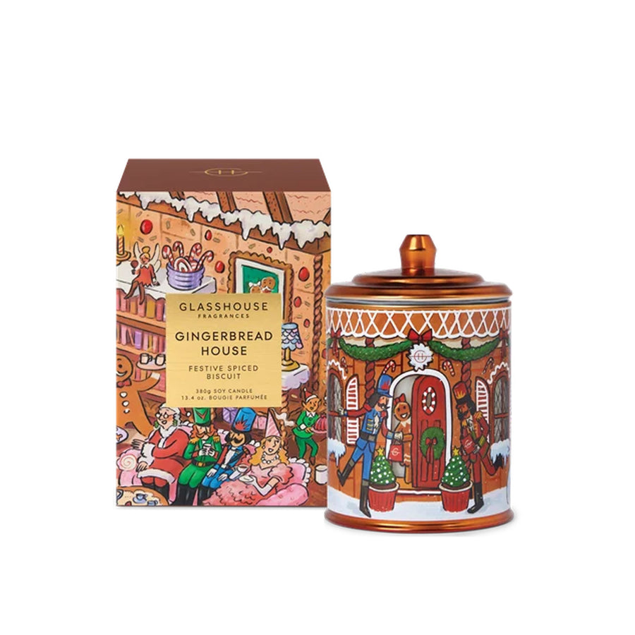 GLASSHOUSE Candle Gingerbread House 380g
