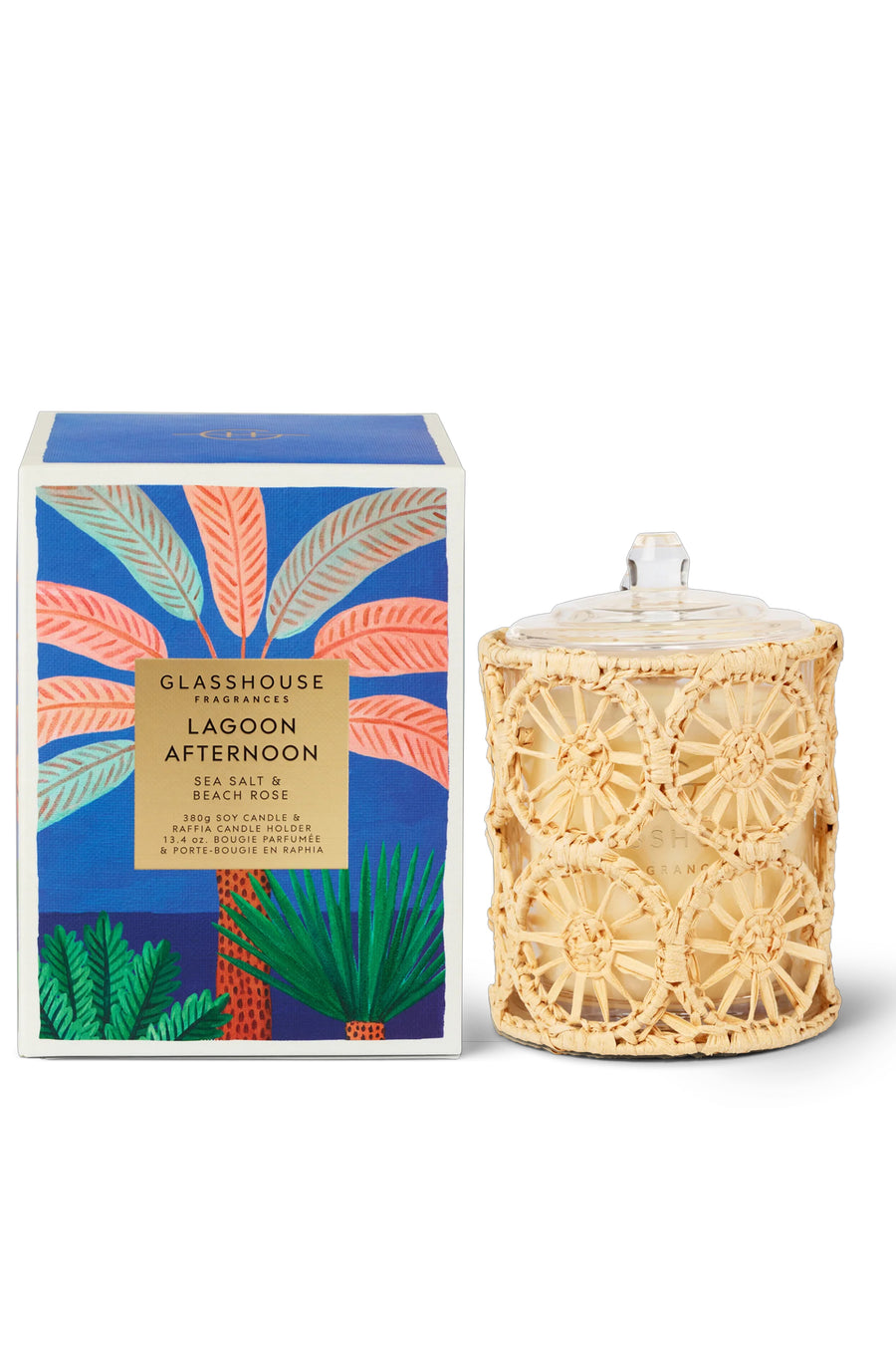 GLASSHOUSE FRAGRANCES Candle Lagoon Afternoon 380g - Life Pharmacy St Lukes
