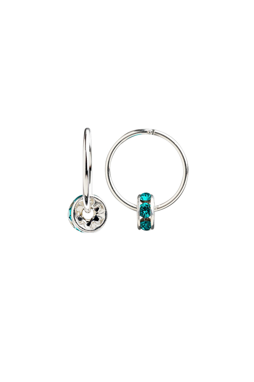 GLAM 60529 Sterling Silver Sleeper with Blue Zircon Crystal Wheel - Life Pharmacy St Lukes