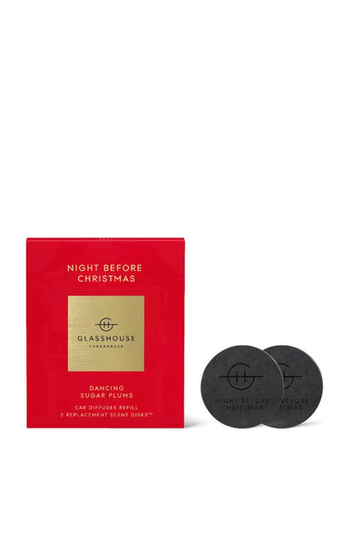 GLASSHOUSE FRAGRANCES Limited Edition Night Before Christmas Car Diffuser Refill 2 Pack - Life Pharmacy St Lukes