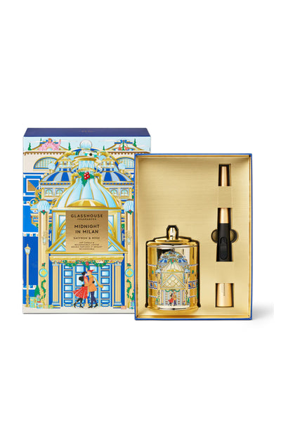 GLASSHOUSE FRAGRANCES Midnight In Milan Candle & Light Set - Life Pharmacy St Lukes