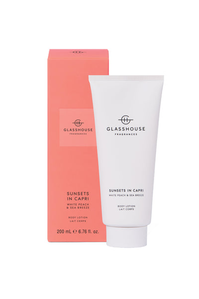 GLASSHOUSE FRAGRANCES Body Lotion Sunsets In Capri 200ml