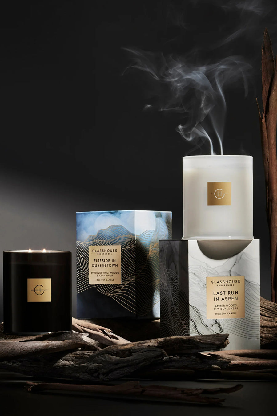 GLASSHOUSE FRAGRANCES Candle Last Run In Aspen 380g - Life Pharmacy St Lukes
