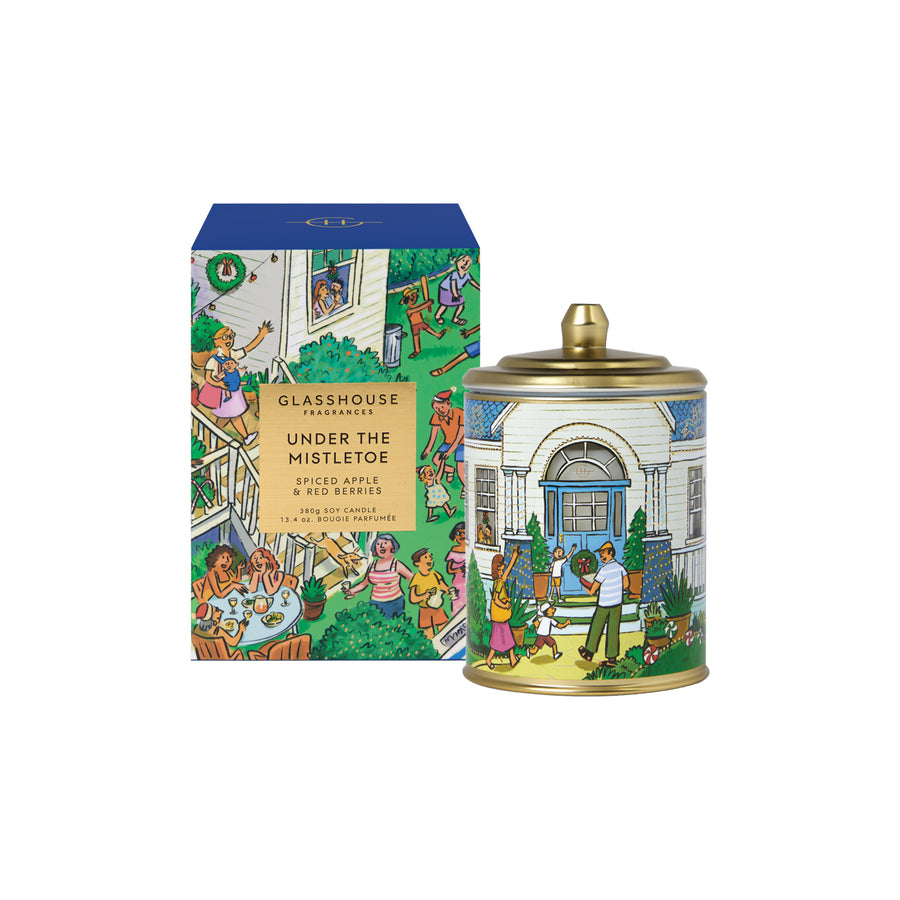 GLASSHOUSE FRAGRANCES Candle Under Mistletoe 380g