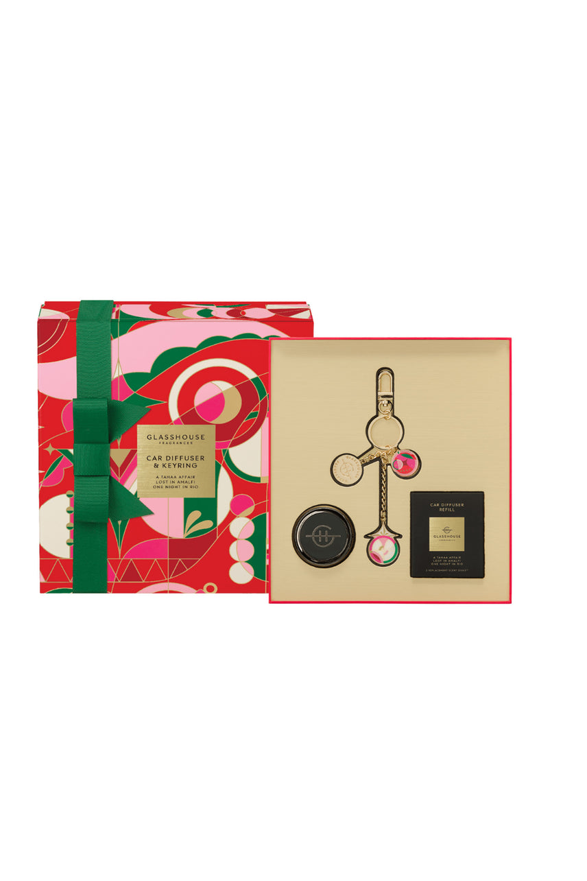 GLASSHOUSE FRAGRANCES Car Diffuser and Key Ring Set - Life Pharmacy St Lukes