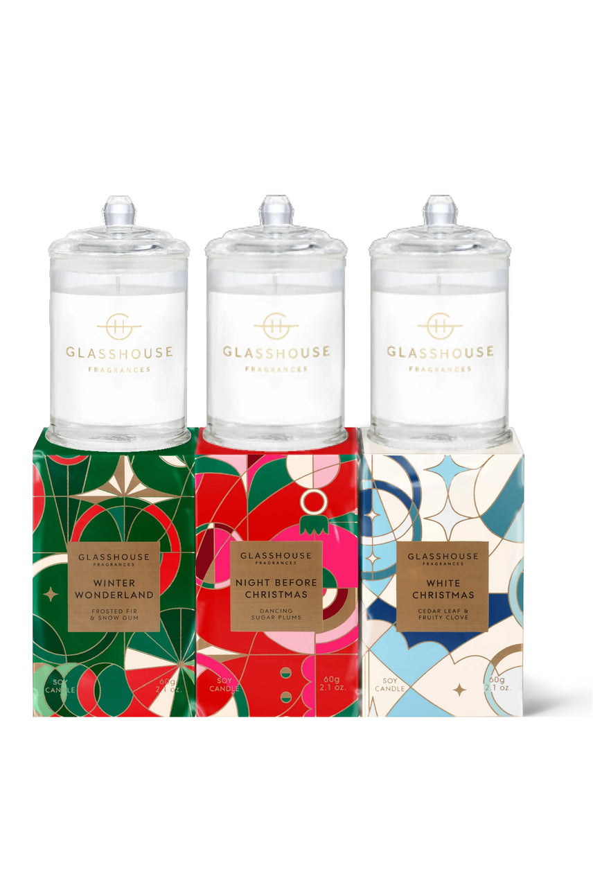 GLASSHOUSE Christmas Candle Trio - Life Pharmacy St Lukes