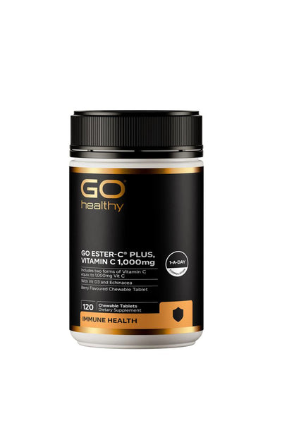 GO Healthy GO Ester-C Plus 1000mg Berry Chewable Tablets 120s - Life Pharmacy St Lukes