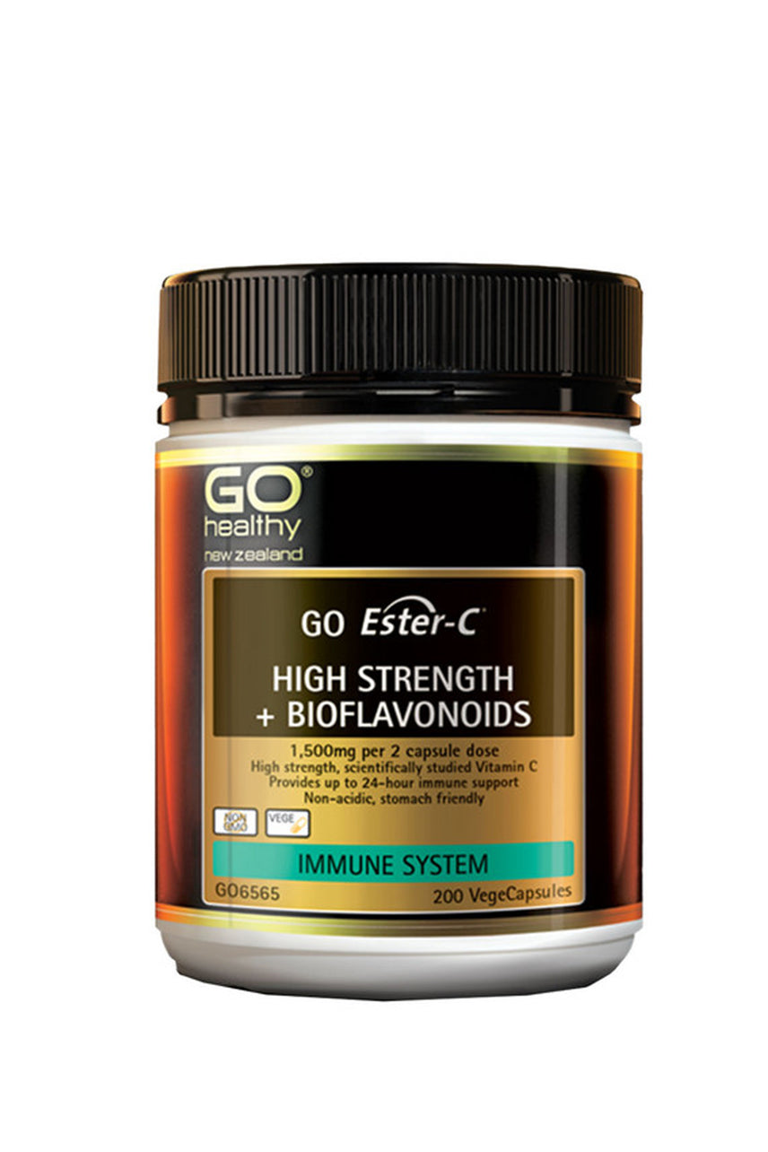 GO HEALTHY GO Ester-C High Strength + Bioflavonoids 200's - Life Pharmacy St Lukes