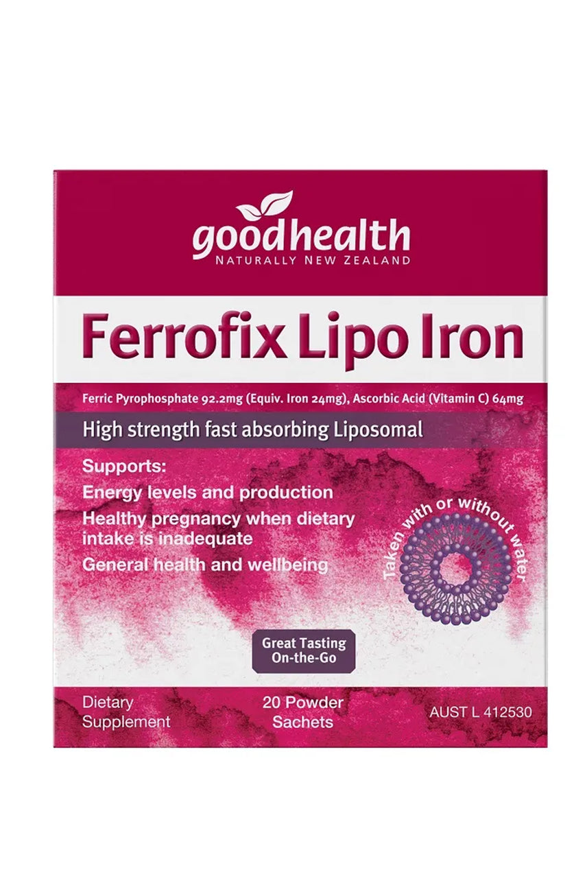 GOOD HEALTH Ferrofix Lipo Iron Sachets 20 - Life Pharmacy St Lukes