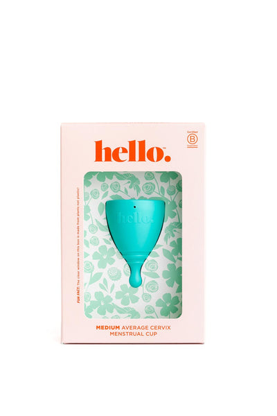 HELLO Cup Average Cervix Cup Blue Medium - Life Pharmacy St Lukes