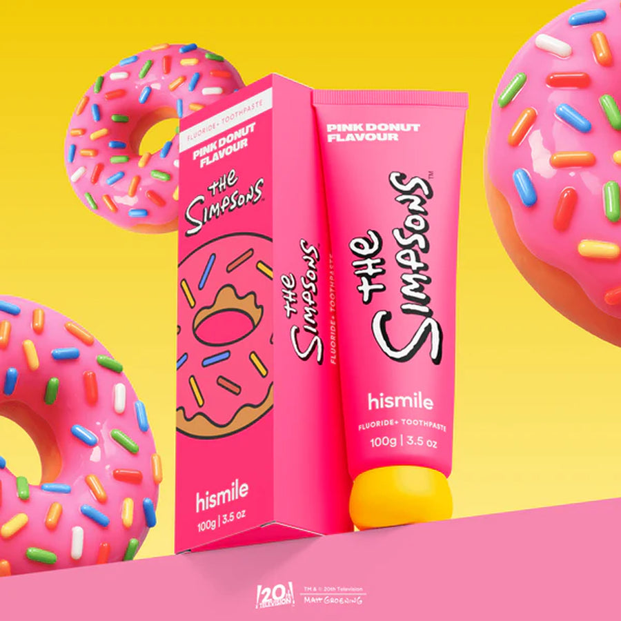 HISMILE Toothpaste The Simpsons Pink Donut 100g