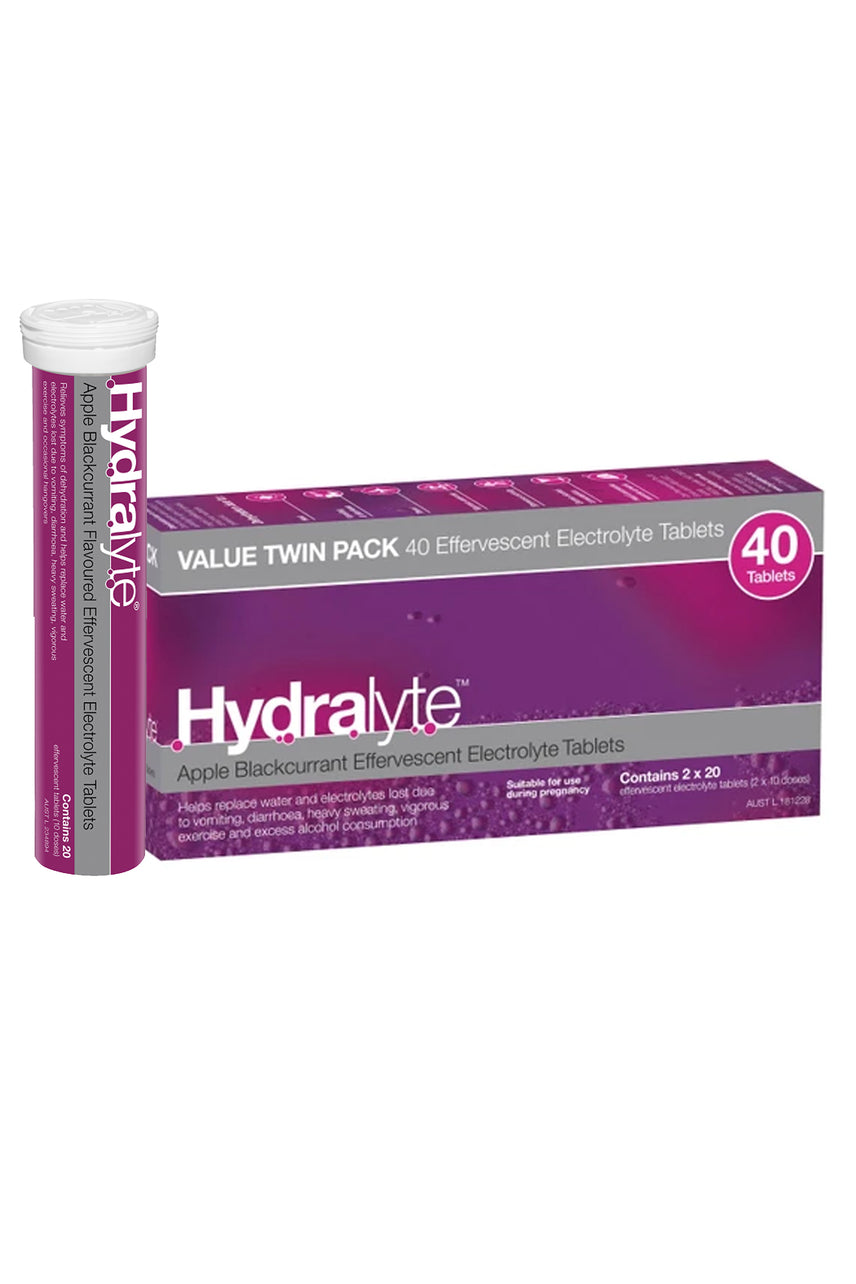 HYDRALYTE Effervescent Tablets Apple Blackcurrant 40s - Life Pharmacy St Lukes