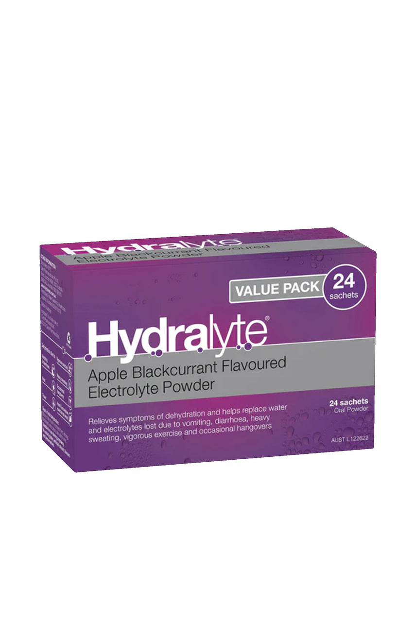 HYDRALYTE Apple Blackcurrant  Sachets 24s - Life Pharmacy St Lukes