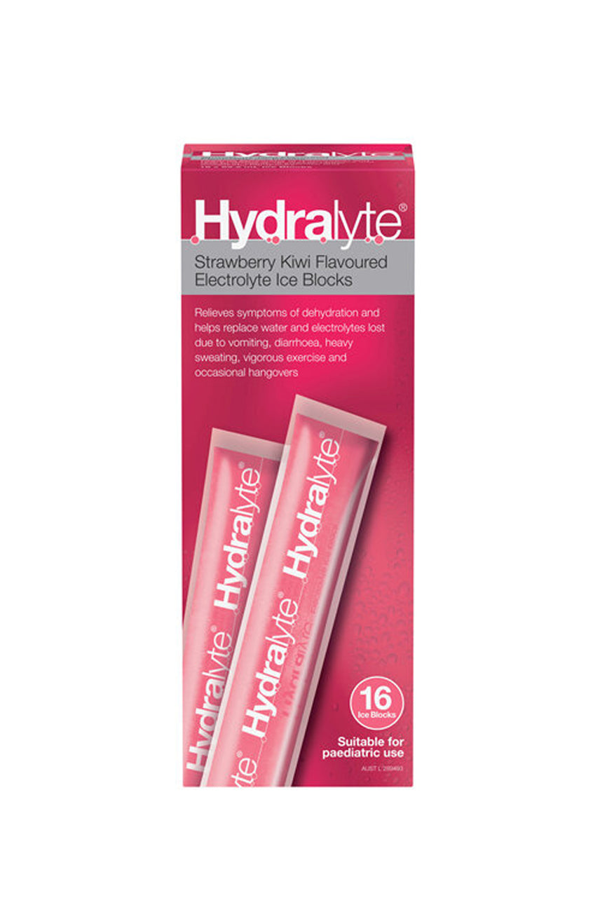 HYDRALYTE Ice Block Strawberry Kiwi 16s - Life Pharmacy St Lukes