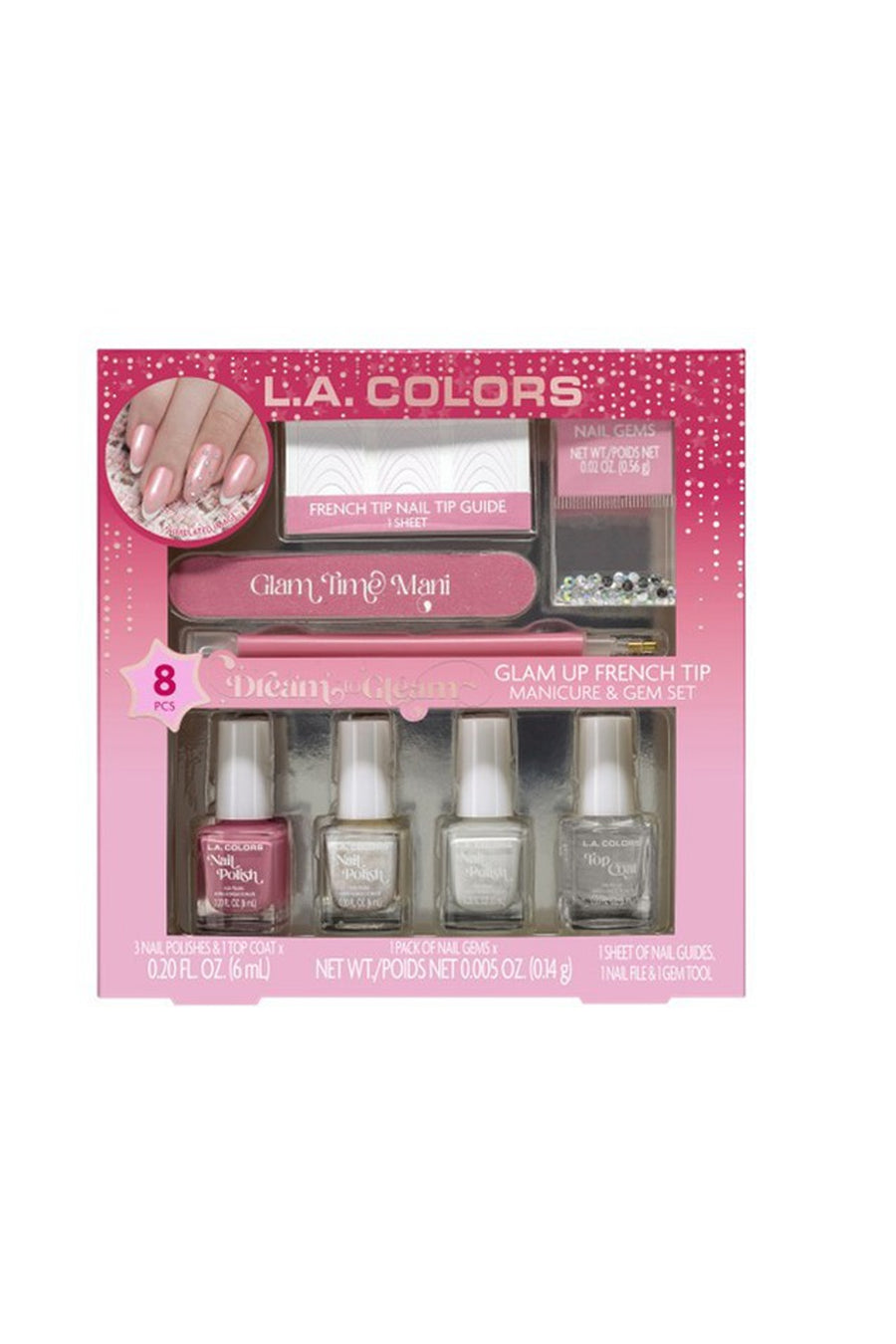 LA Colors Glam Time Manicure and Gems Set - Life Pharmacy St Lukes
