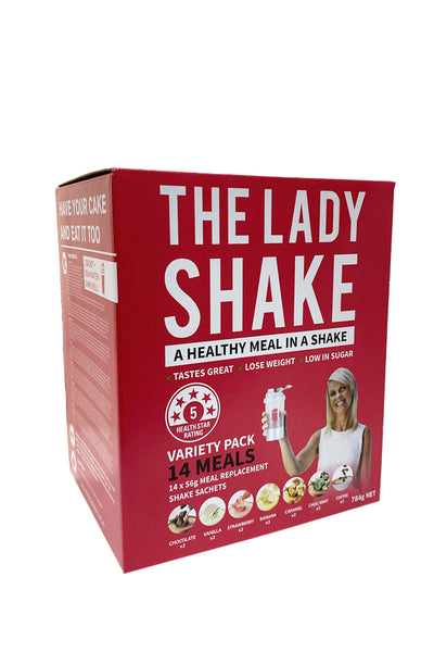 THE LADY SHAKE Variety Pack Sachet 14 Pack - Life Pharmacy St Lukes