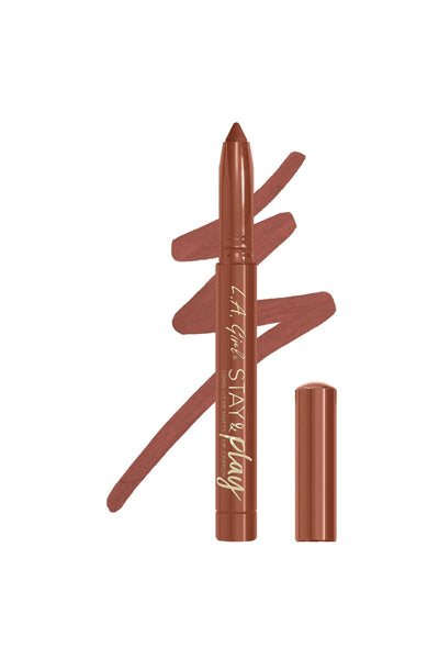 LA Girl Stay & Play Matte Lip Crayon Stay with Me - Life Pharmacy St Lukes