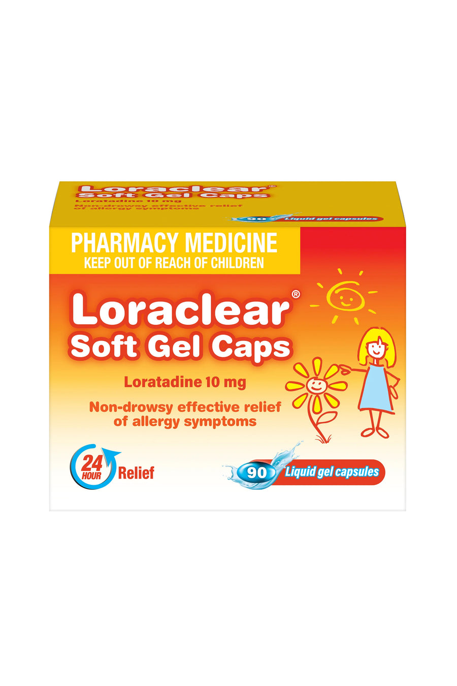 LORACLEAR 10mg Soft Gel Capsules 90's - Life Pharmacy St Lukes