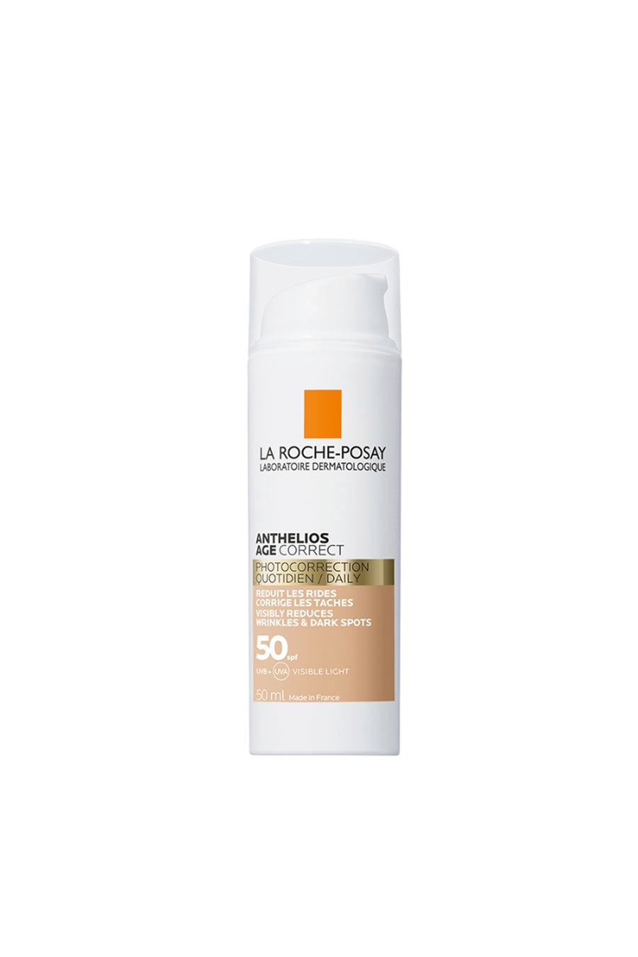LA ROCHE-POSAY Anthelios Age Correct Cream Tinted SPF50+ 50ml - Life Pharmacy St Lukes