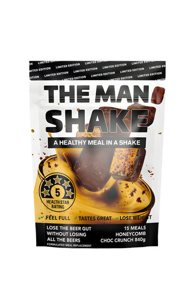 THE MAN SHAKE Chocolate Honeycomb Crunch 840g - Life Pharmacy St Lukes