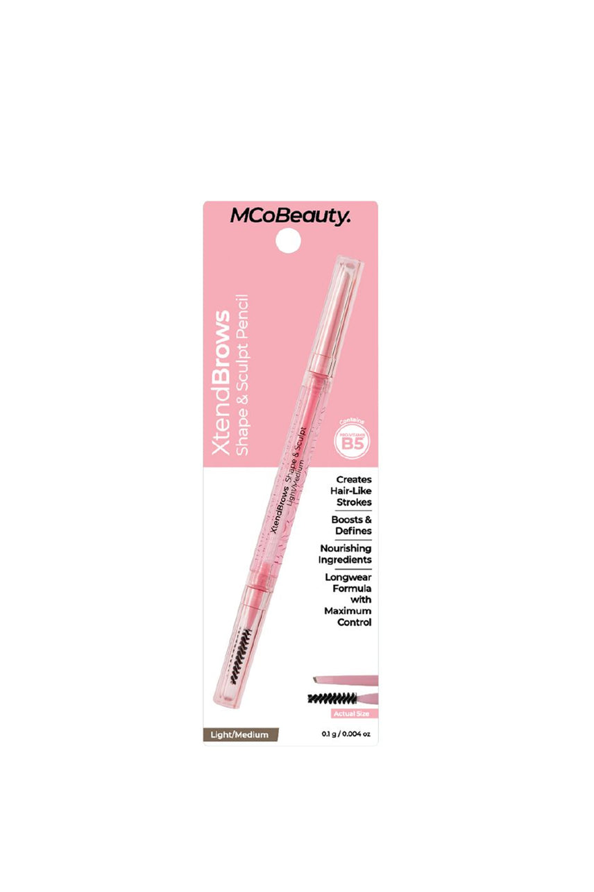 MCoBeauty XtendBrows Shape & Sculpt Pencil Light/Medium - Life Pharmacy St Lukes