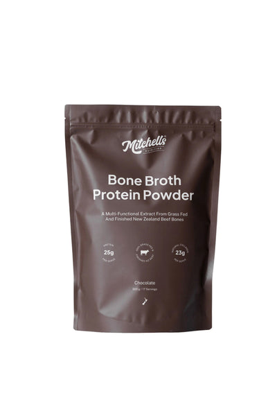 MITCHELLS Bone Broth Protein Powder Chocolate 500g - Life Pharmacy St Lukes