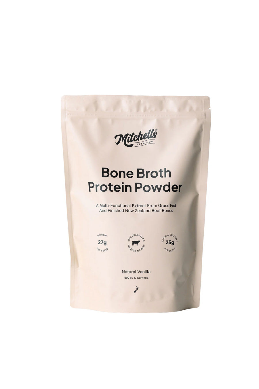 MITCHELLS Bone Broth Protein Powder Natural Vanilla 500g - Life Pharmacy St Lukes