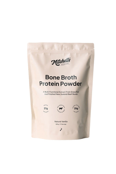 MITCHELLS Bone Broth Protein Powder Natural Vanilla 500g - Life Pharmacy St Lukes