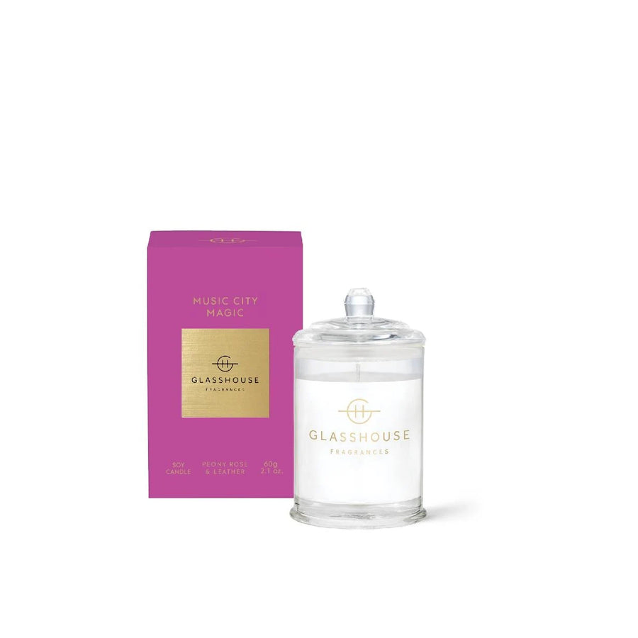 GLASSHOUSE FRAGRANCE Candle Music City Magic 60g