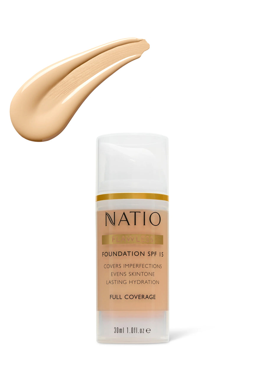 NATIO Flawless Foundation SPF 15 Light Medium - Life Pharmacy St Lukes