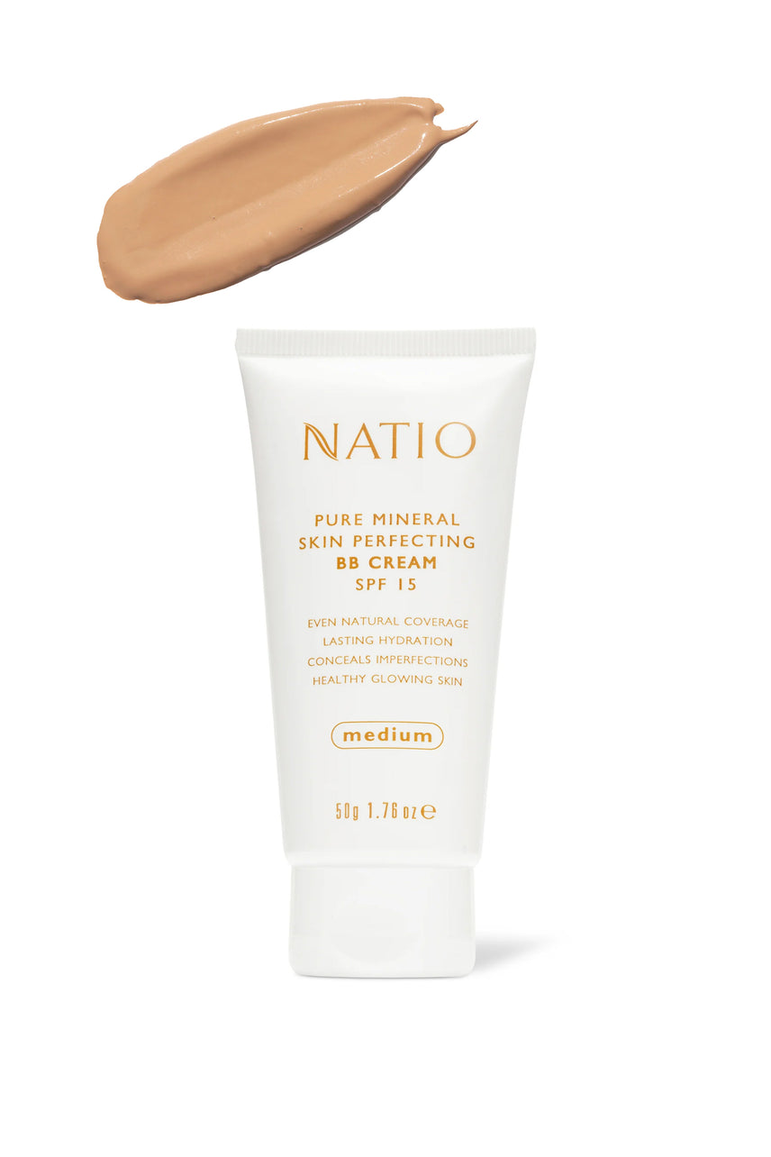 NATIO Mineral Skin Perfecting BB Cream SPF Medium 50g - Life Pharmacy St Lukes