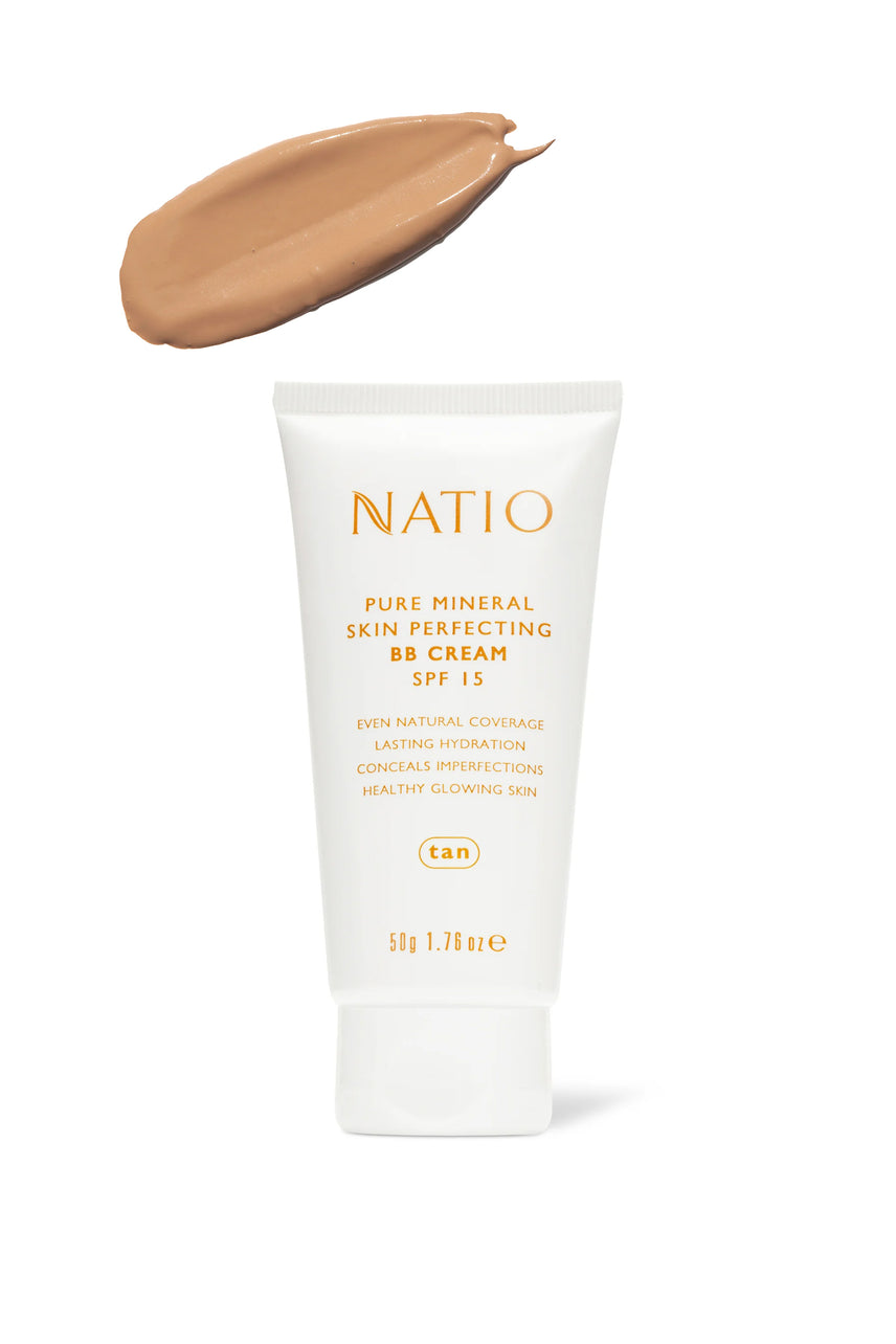 NATIO Mineral Skin Perfecting BB Cream SPF Tan 50g - Life Pharmacy St Lukes