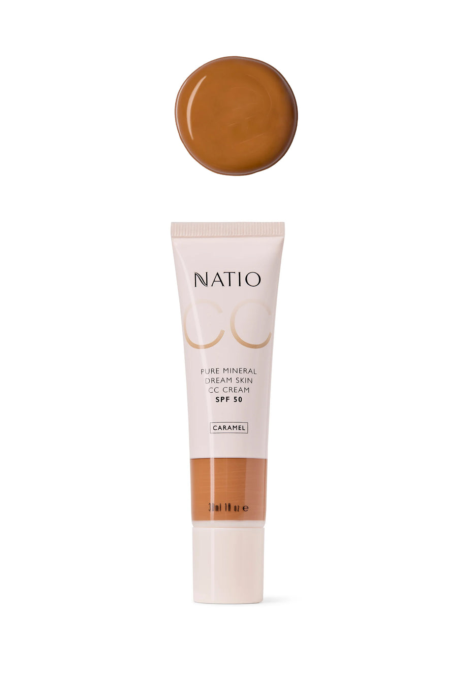 NATIO Mineral Dream Skin CC Cream SPF 50 Caramel 30ml - Life Pharmacy St Lukes
