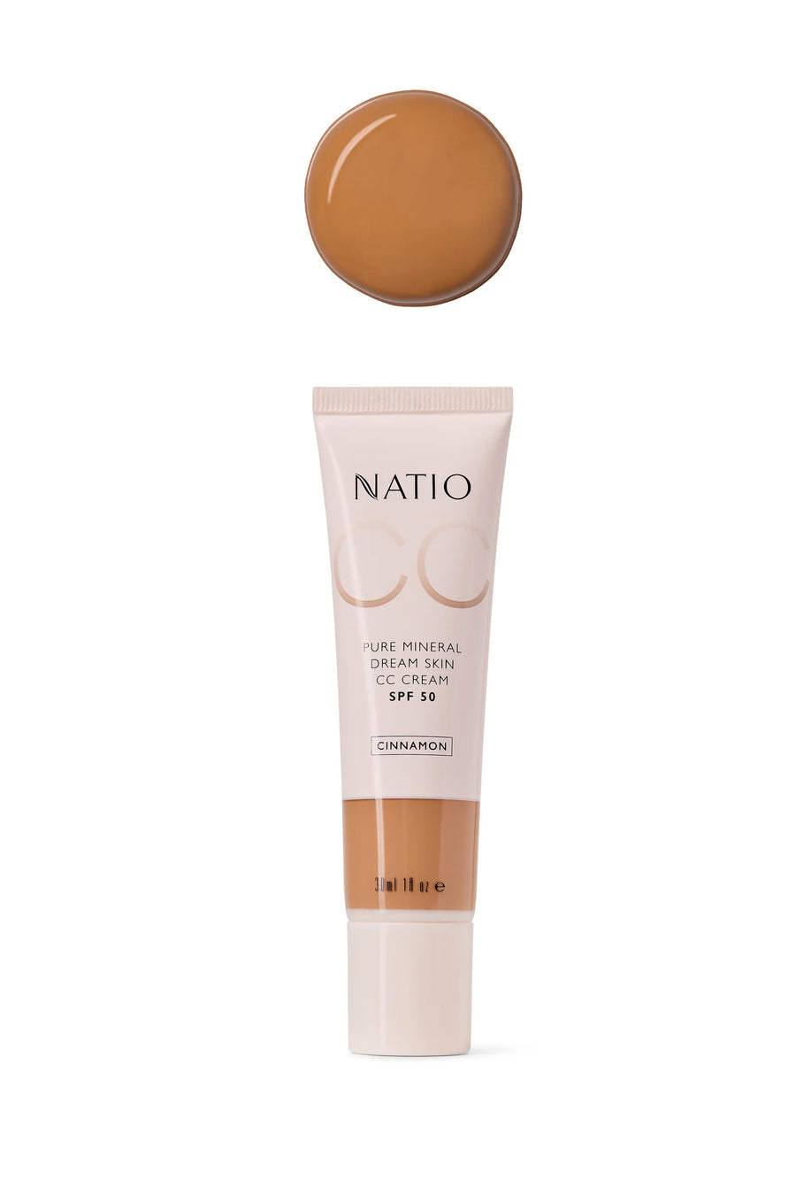 NATIO Mineral Dream Skin CC Cream SPF 50 Cinnamon 30ml - Life Pharmacy St Lukes