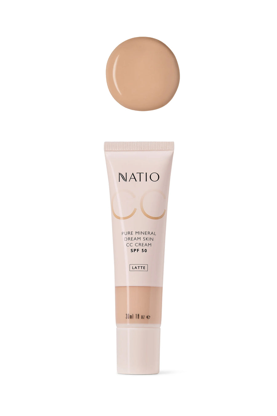 NATIO Mineral Dream Skin CC Cream SPF 50 Latte 30ml - Life Pharmacy St Lukes