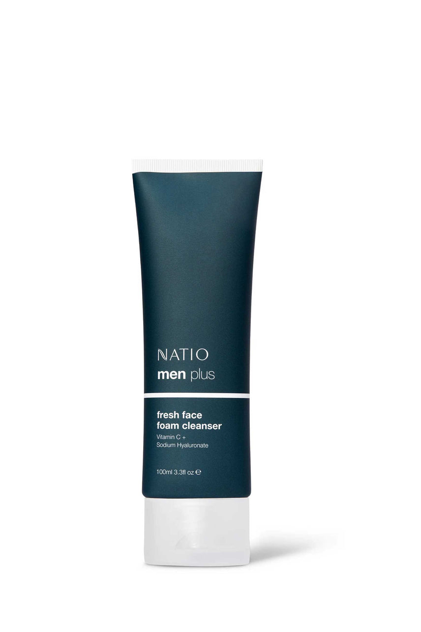 NATIO Men Plus Fresh Face Foam Cleanser 100ml - Life Pharmacy St Lukes