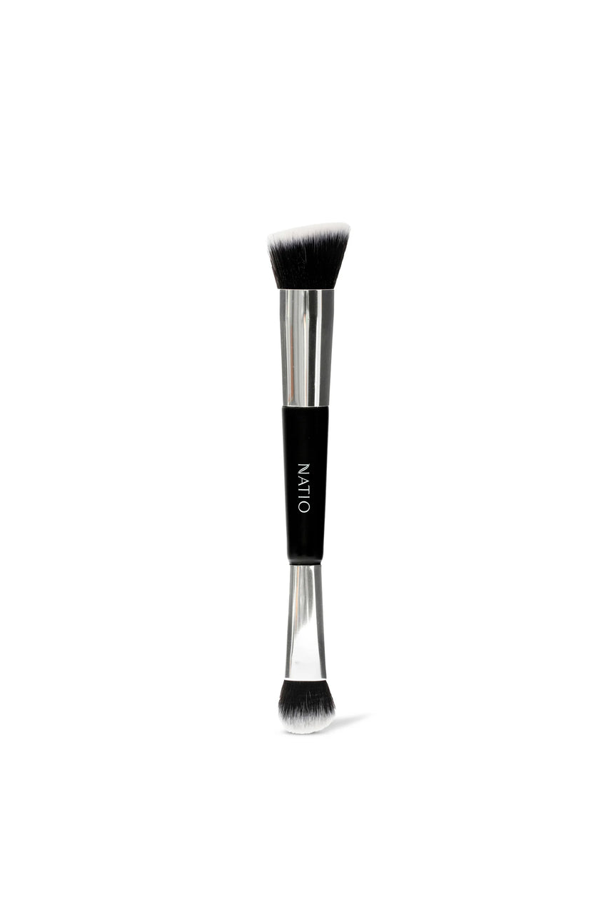 NATIO Natural Glow Double Ended Blush & Contour Brush - Life Pharmacy St Lukes