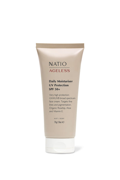 NATIO Ageless Daily Moisturiser UV SPF50+ - Life Pharmacy St Lukes