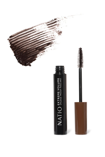 NATIO Extreme Volume Smudge Proof Mascara Brown - Life Pharmacy St Lukes