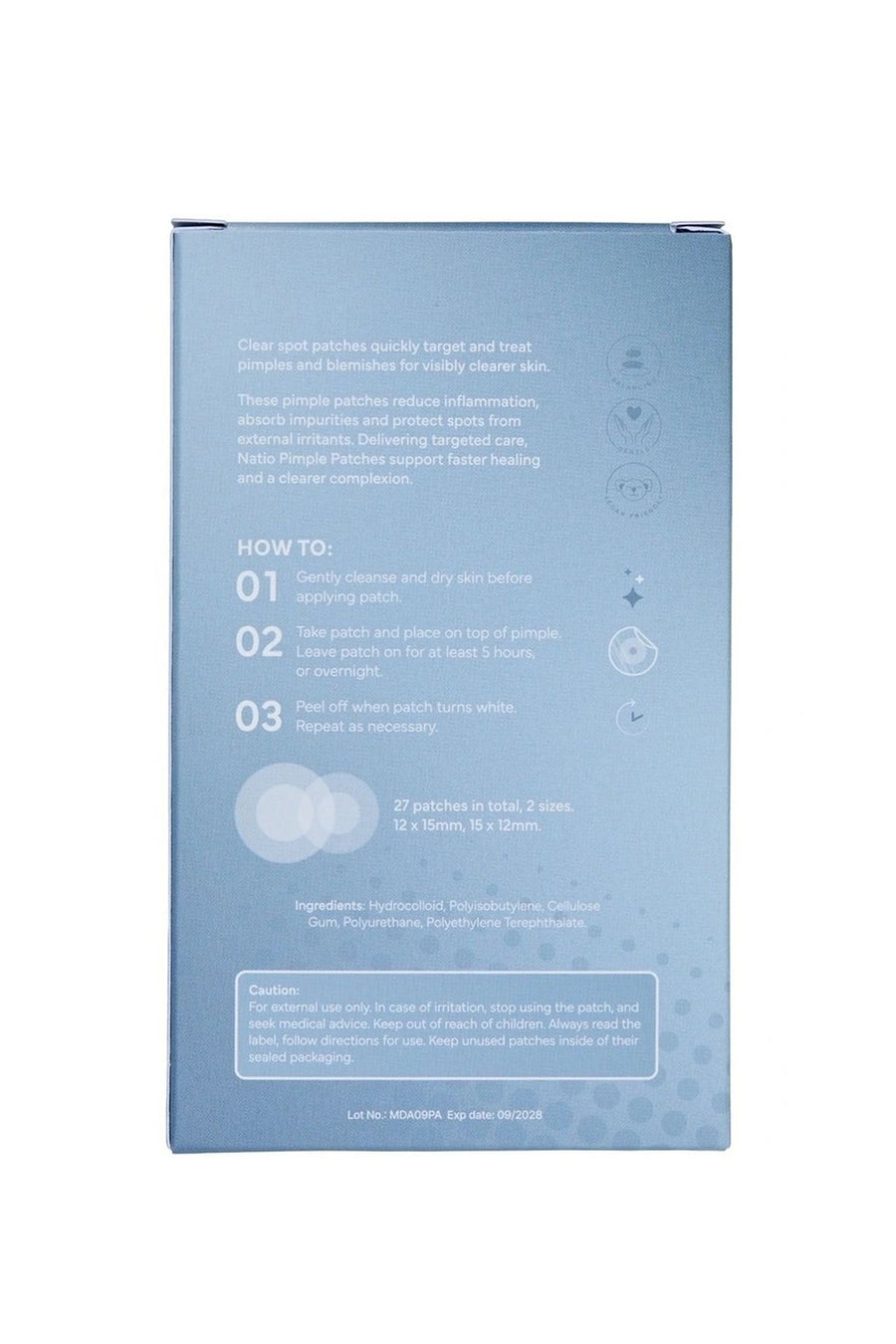 NATIO Clear Pimple Patch Kit 27s - Life Pharmacy St Lukes