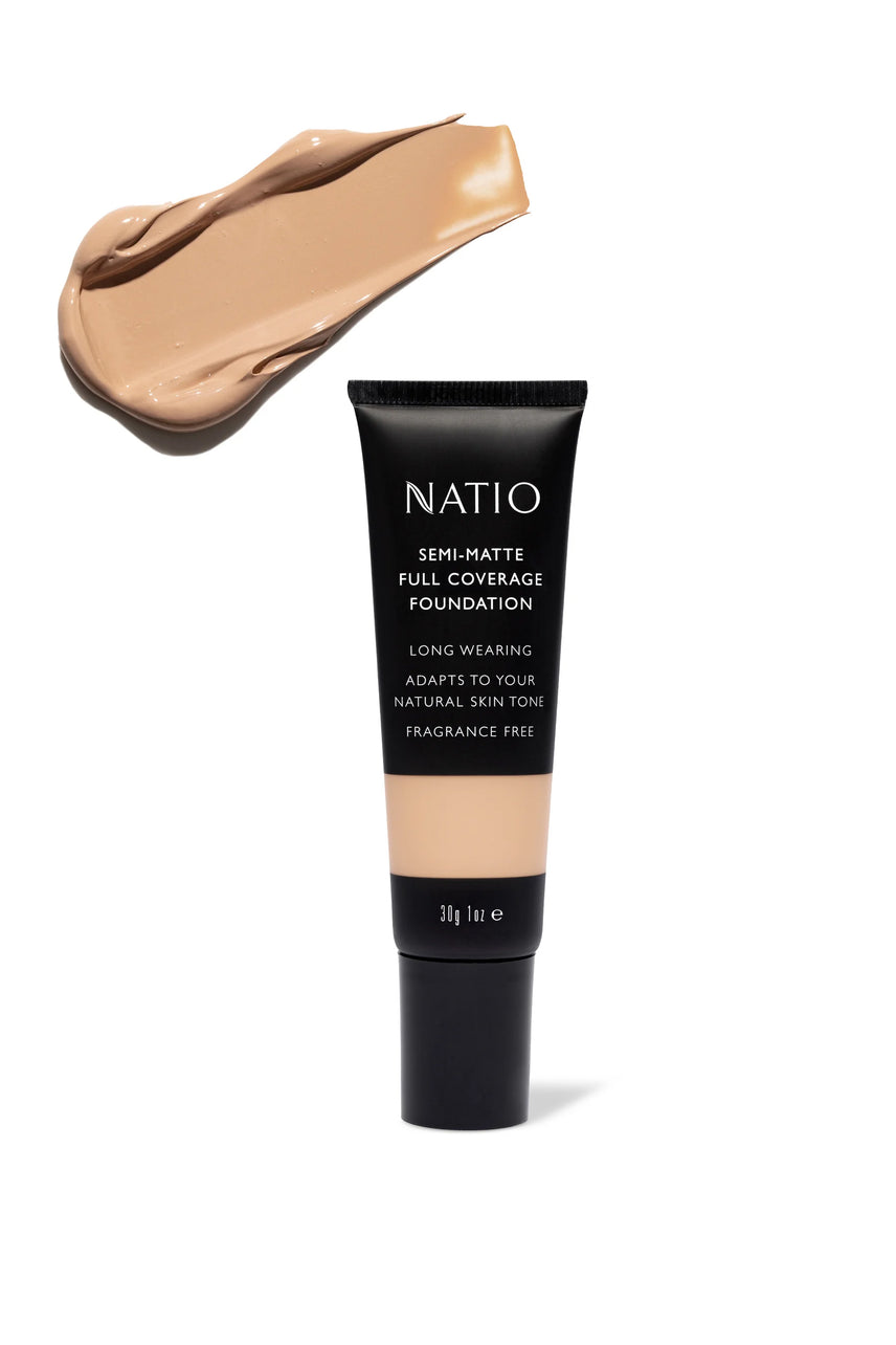 NATIO Semi-Matte Full Coverage Foundation Chai 30g - Life Pharmacy St Lukes