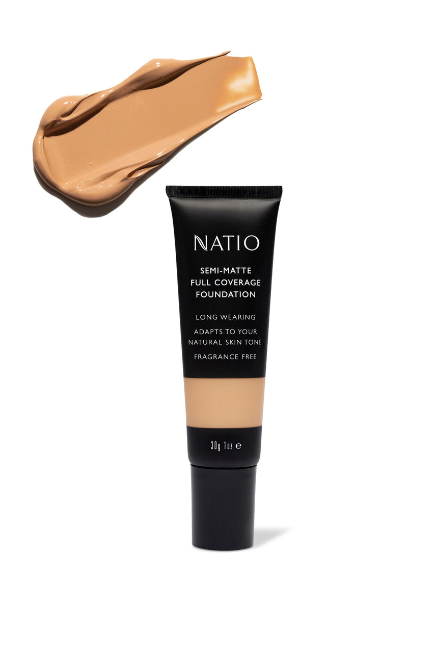 NATIO Semi-Matte Full Coverage Foundation Golden 30g - Life Pharmacy St Lukes