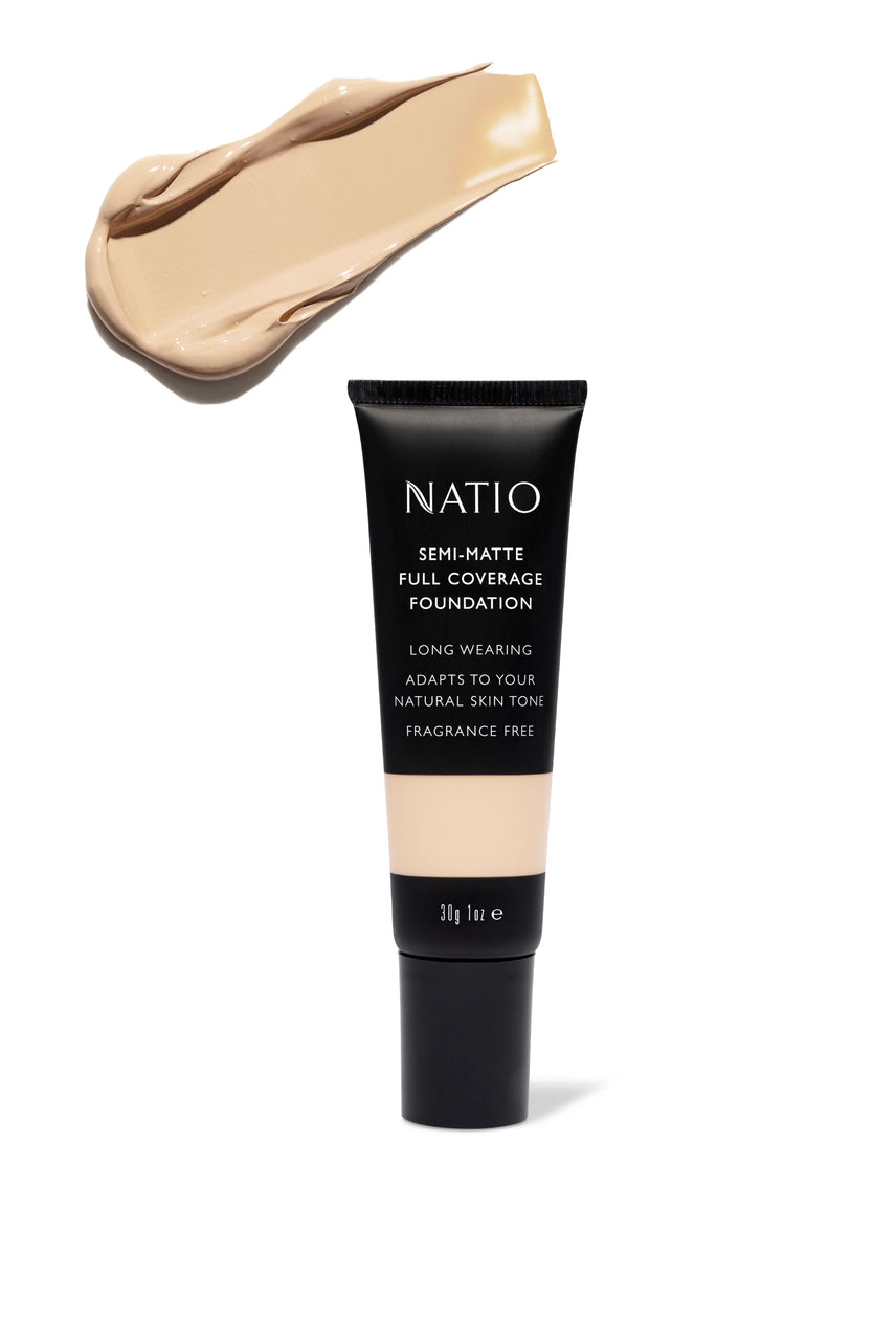 NATIO Semi-Matte Full Coverage Foundation Shell 30g - Life Pharmacy St Lukes