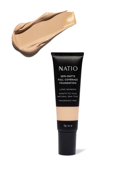 NATIO Semi-Matte Full Coverage Foundation Vanilla 30g - Life Pharmacy St Lukes