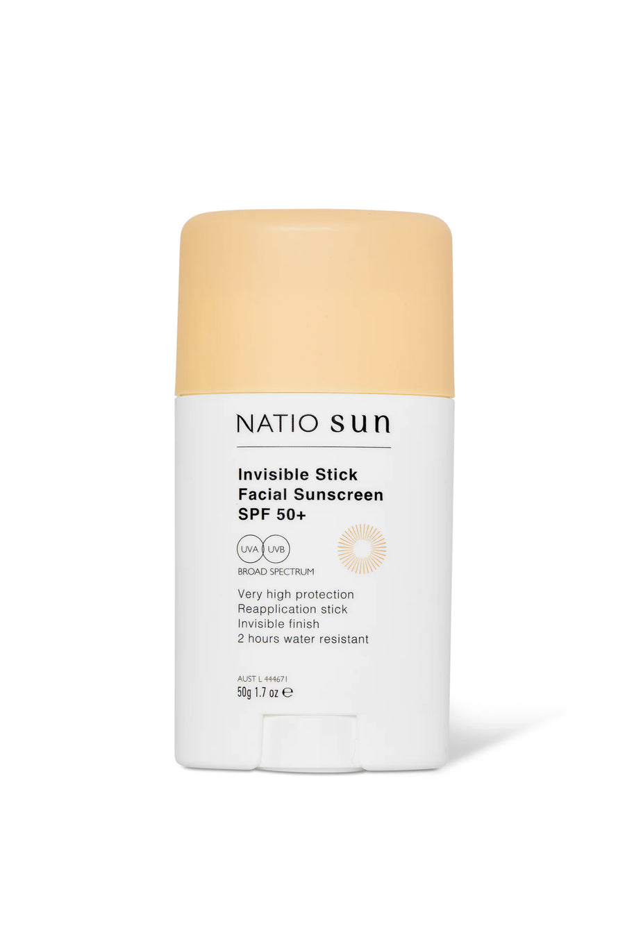 NATIO Invisible Stick Face Sunscreen SPF50+ 50g - Life Pharmacy St Lukes