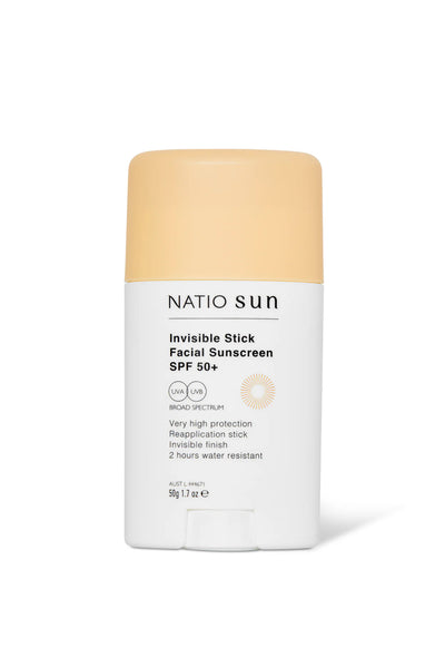 NATIO Invisible Stick Face Sunscreen SPF50+ 50g - Life Pharmacy St Lukes