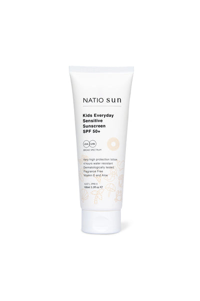 NATIO Kids Everyday Sensitive Sunscreen SPF 50+ 100ml - Life Pharmacy St Lukes