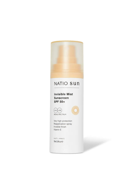 NATIO Invisible Mist Sunscreen SPF 50+ 75ml - Life Pharmacy St Lukes