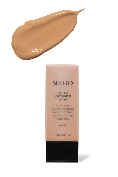 NATIO Tinted Moisturiser SPF 20 Beige - Life Pharmacy St Lukes